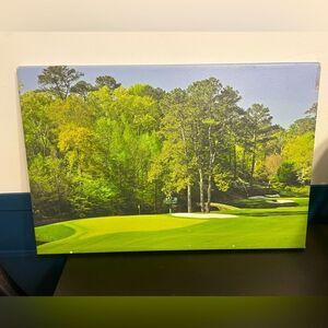 Masters canvas print amen corner golf hole